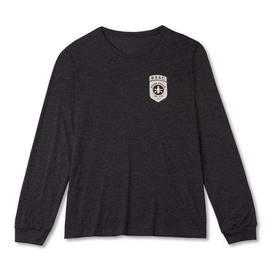 Long Sleeve Logo T-Shirt | Dk Grey Heather
