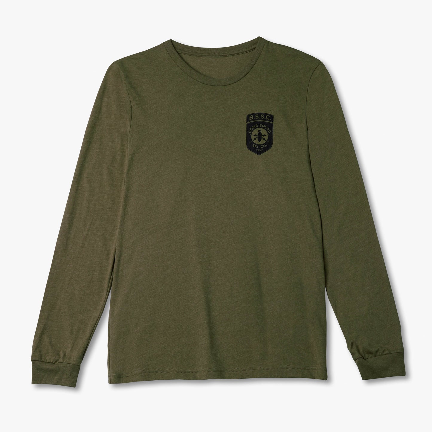 Long Sleeve Logo T-Shirt | Heather Olive