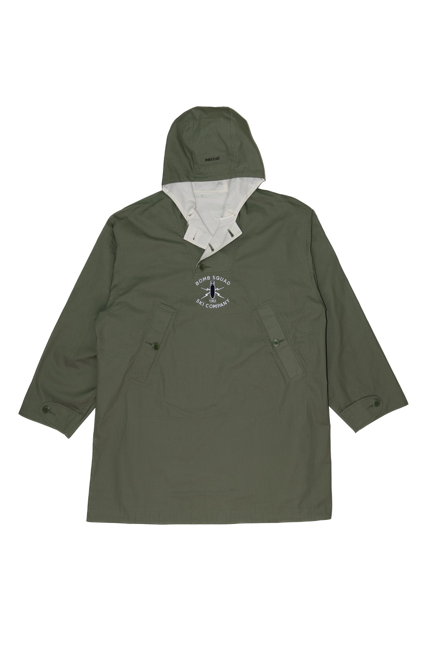 The Morgan Anorak | Reversible Olivine / Snow White