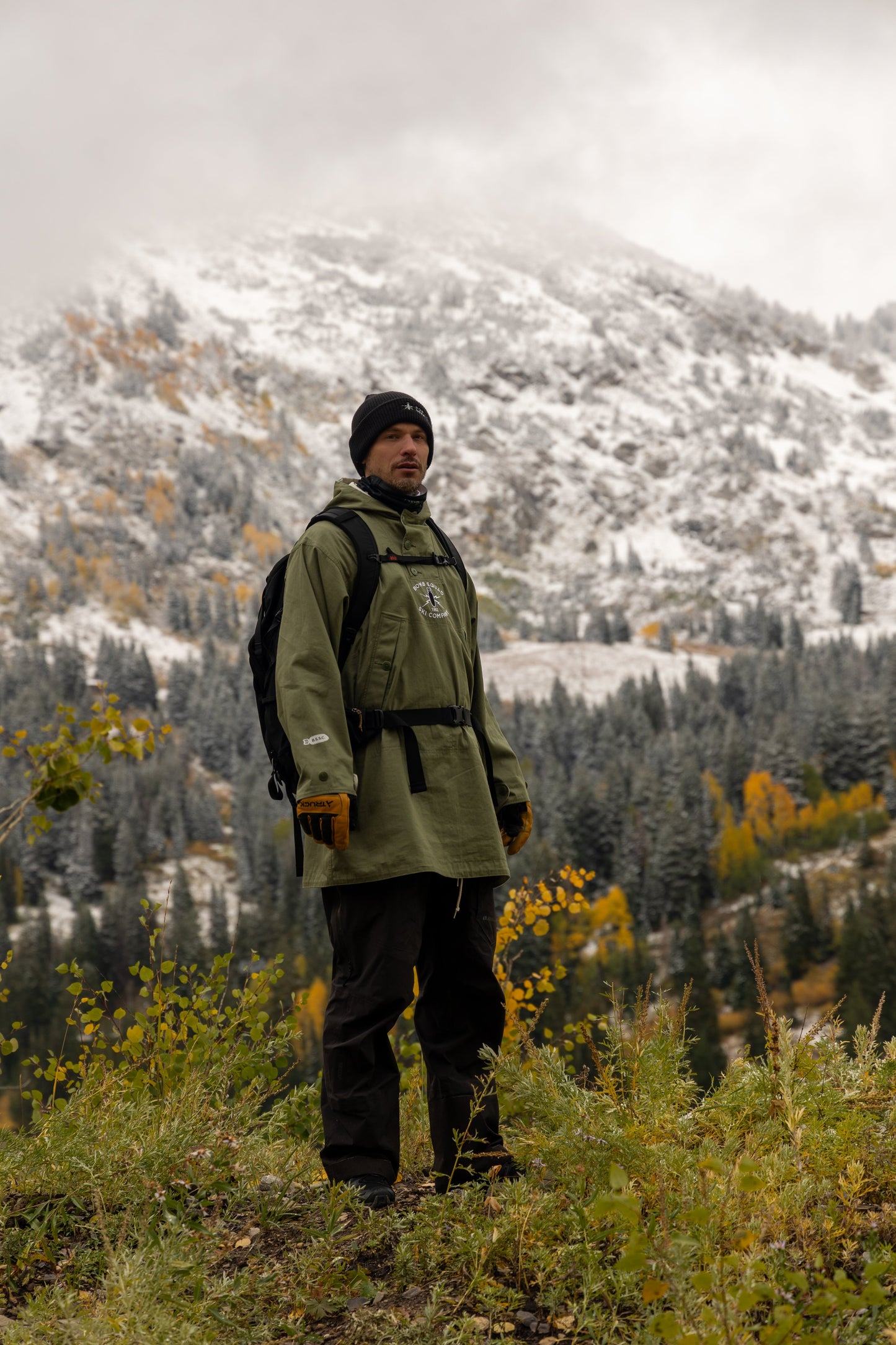 The Morgan Anorak | Reversible Olivine / Snow White