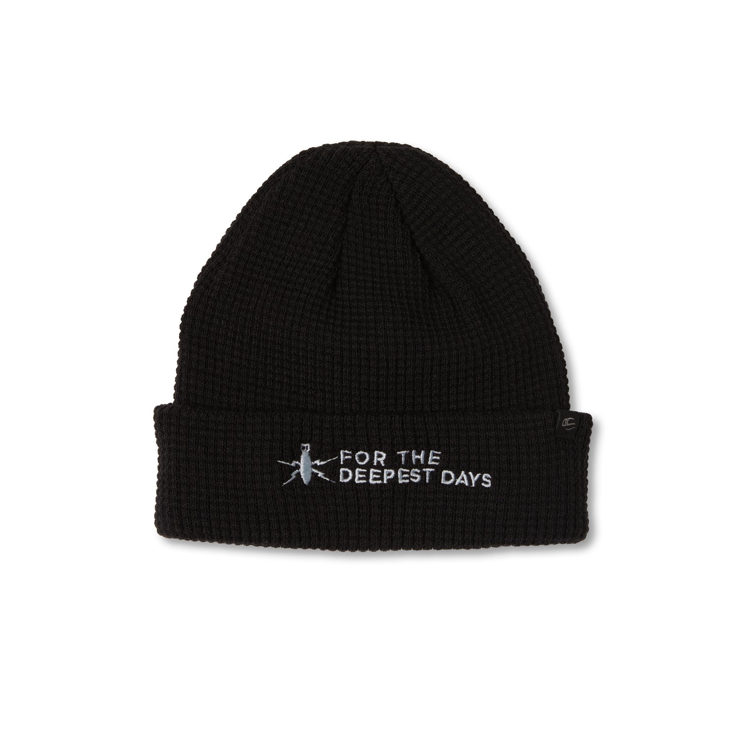 Waffle Knit Beanie | Black